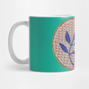 Blue Leaf Mug